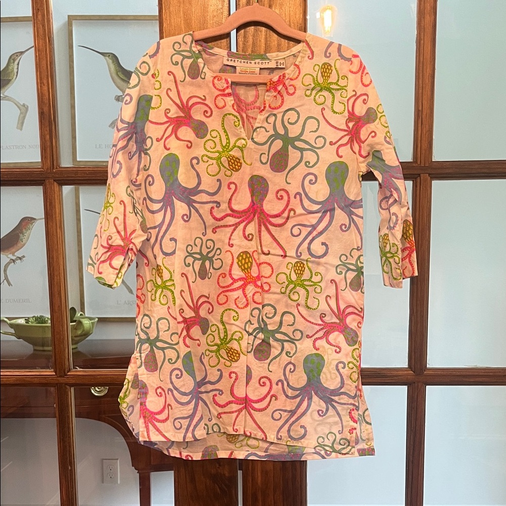 Gretchen Scott Designs Multicolor Octopus Kids Dress
